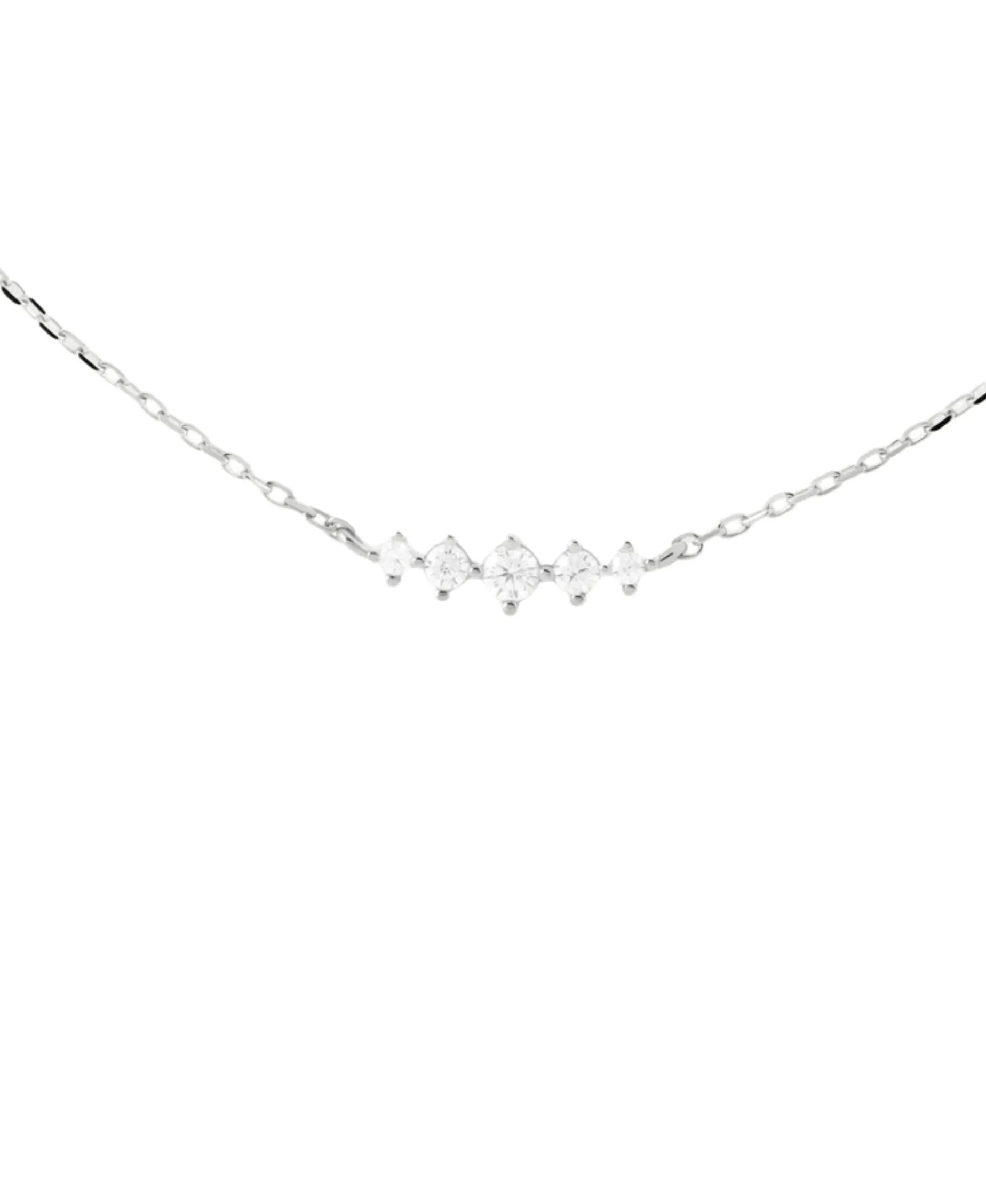 Collar Estela PDPAOLA Plata con Baño de Oro 18K y Circonitas Blancas | CO02-B61-U