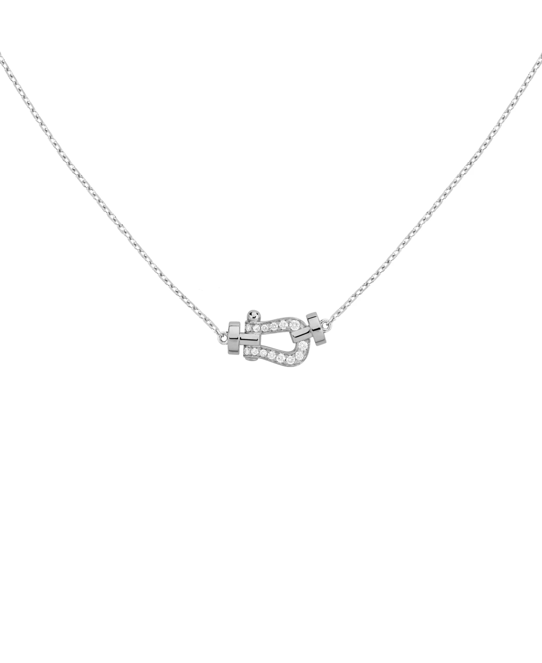 Collar FRED Force 10 Oro Blanco Diamantes | 7B0281