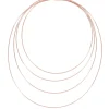 Collar Gargantilla Múltiple PESAVENTO DNA Plata Baño Oro Rosa | WDNAG745