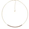 Collar Gargantilla PESAVENTO Polvere di Sogni Champán Plata Baño Oro Amarillo | WPSCG155