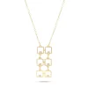 Collar Geométrico con Diamantes en Oro Amarillo