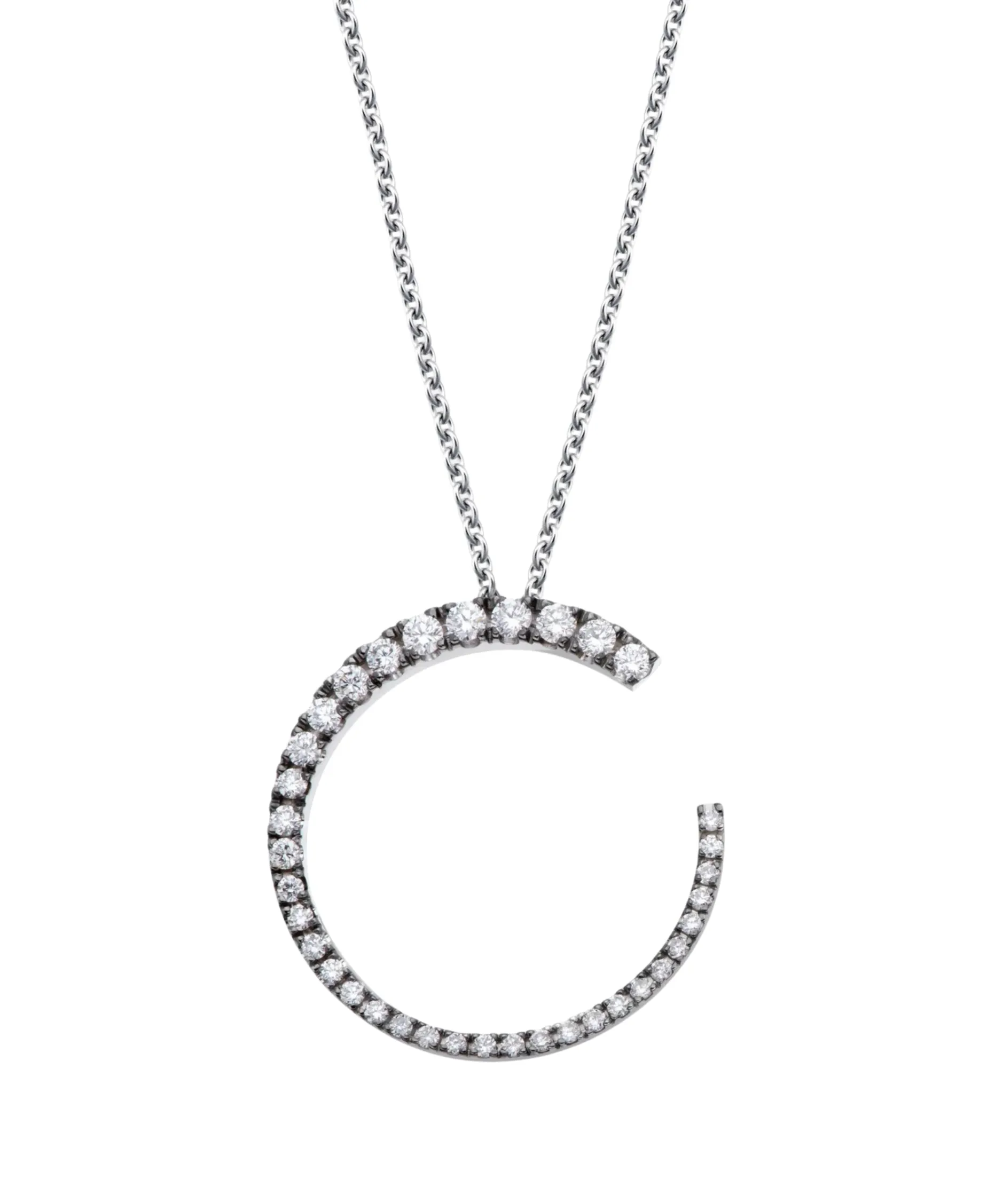 Collar Gold&Roses Sasa L Oro Blanco Pavonado Diamantes | GR-533.4