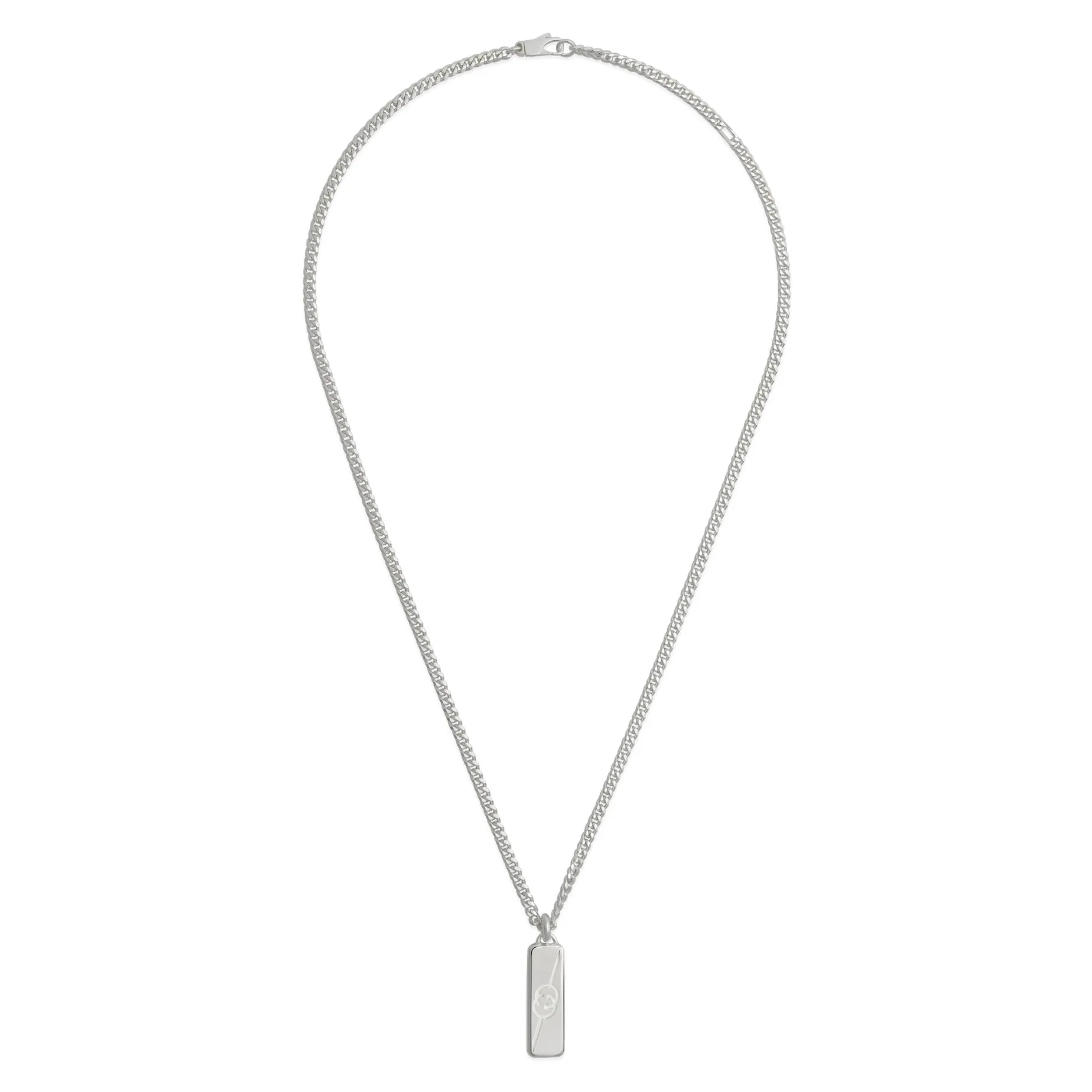 Collar Gucci Tag Plata | YBB77405500100U