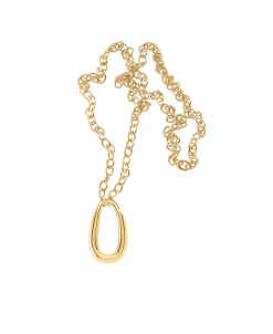 Collar Largo Abbesses AGATHA París Eslabón Dorado | 02680443-157-TU