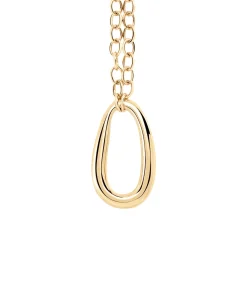 Collar Largo Abbesses AGATHA París Eslabón Dorado | 02680443-157-TU
