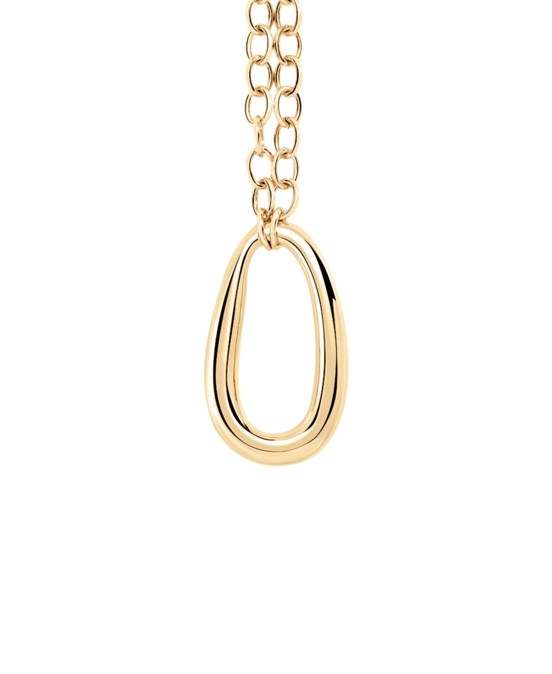 Collar Largo Abbesses AGATHA París Eslabón Dorado | 02680443-157-TU