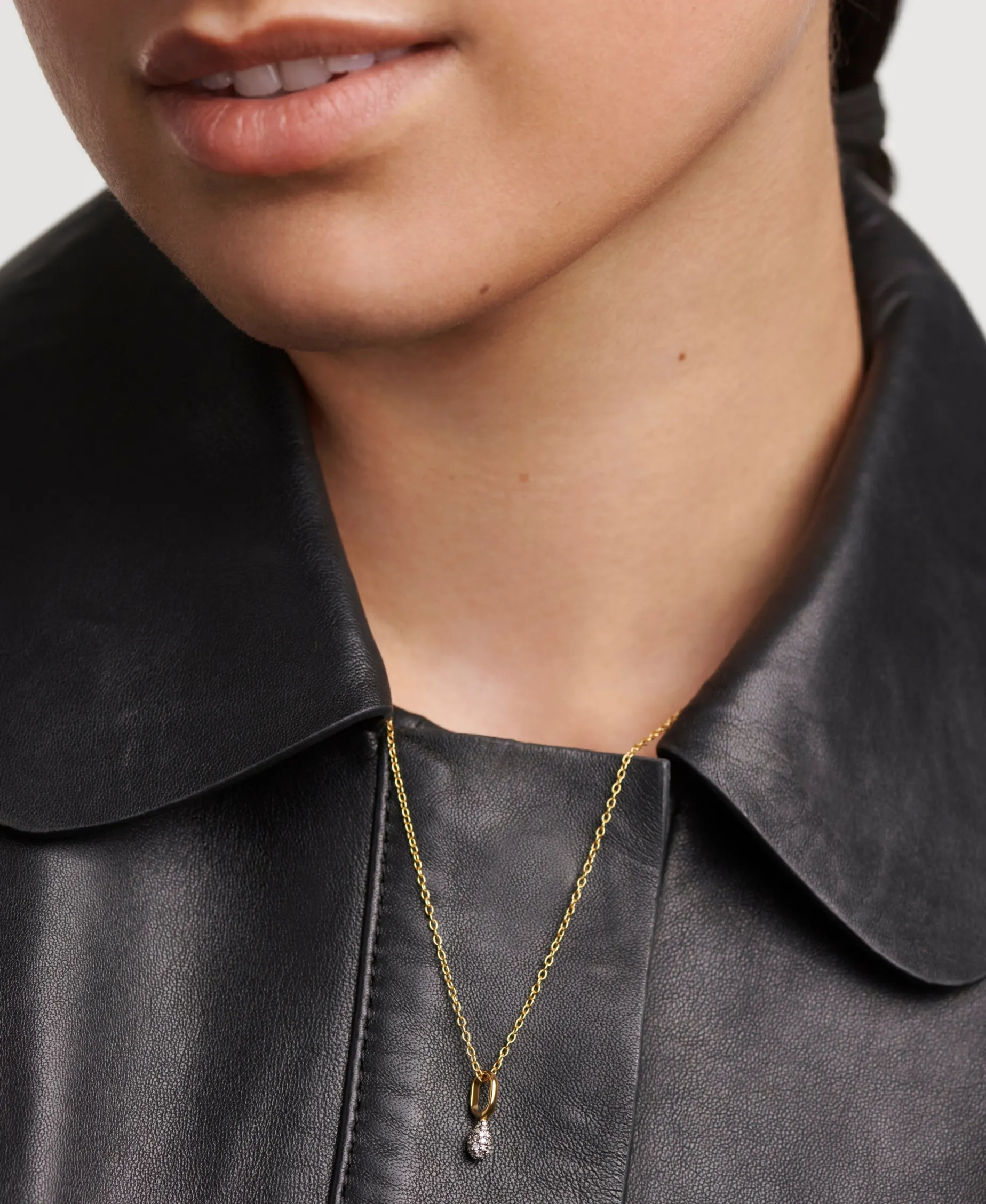 Collar Lava PDPAOLA Plata con Baño de Oro 18K y Circonitas Blancas | CO01-819-U