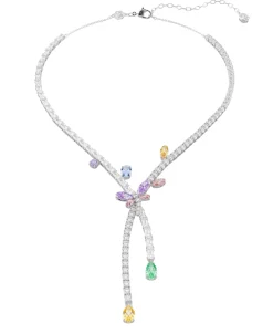 Collar Libélula Ariana Grande x Swarovski Baño de Rodio Cristales y Circonita | 5737424