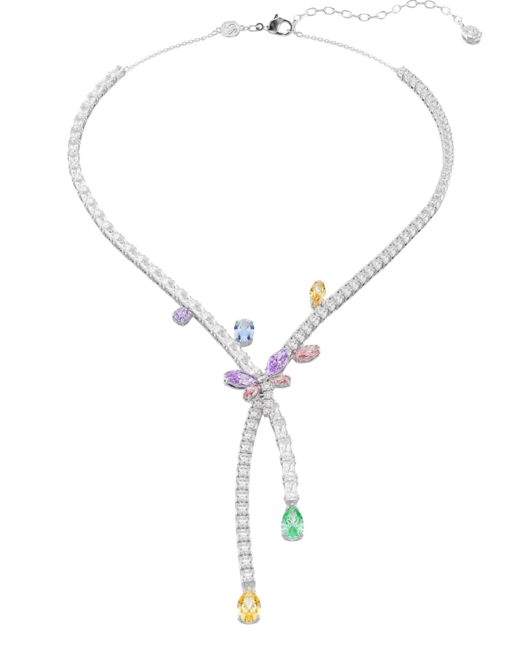 Collar Libélula Ariana Grande x Swarovski Baño de Rodio Cristales y Circonita | 5737424