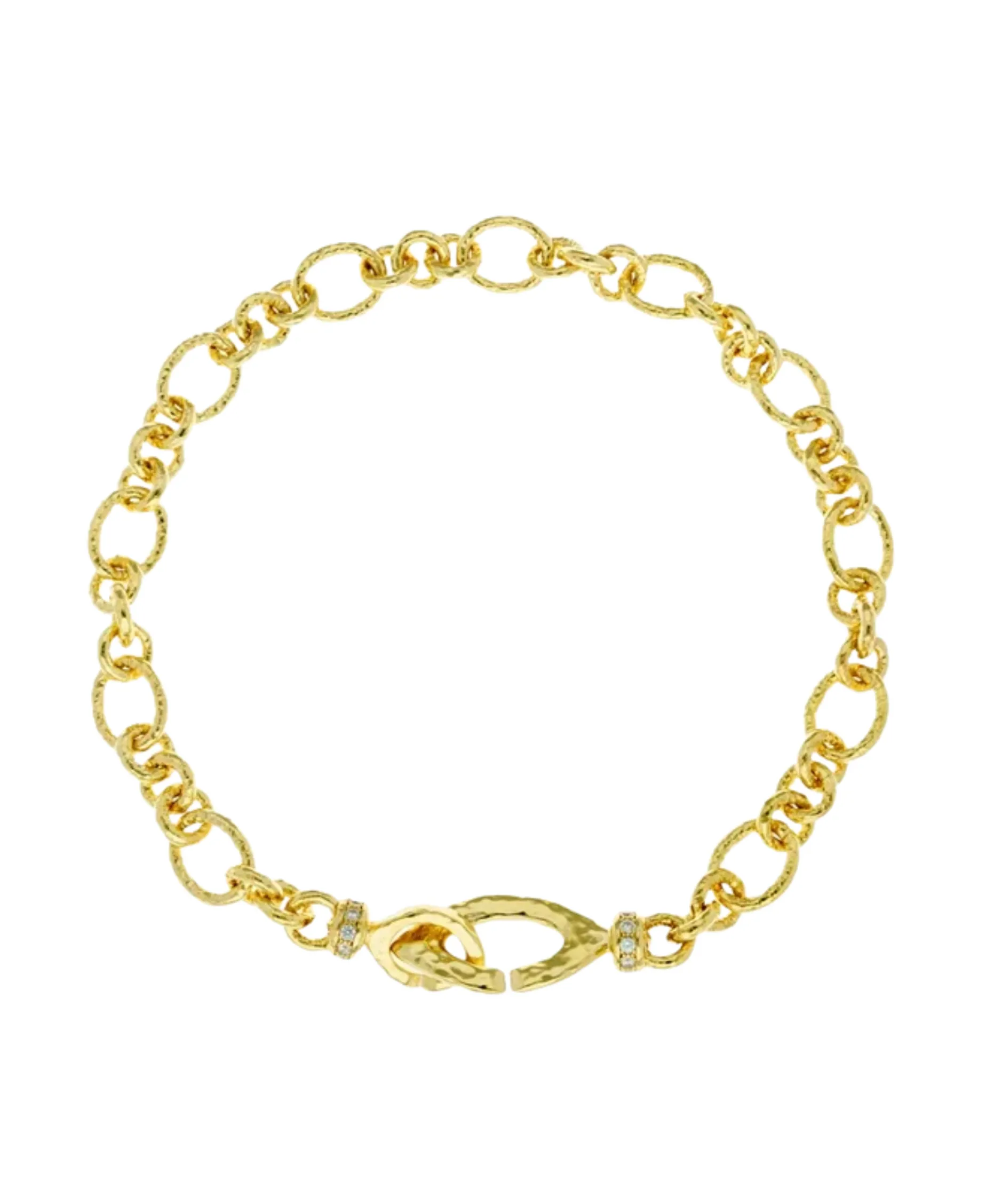 Collar Marina García Plata Baño de Oro Circonitas | 9159GD1