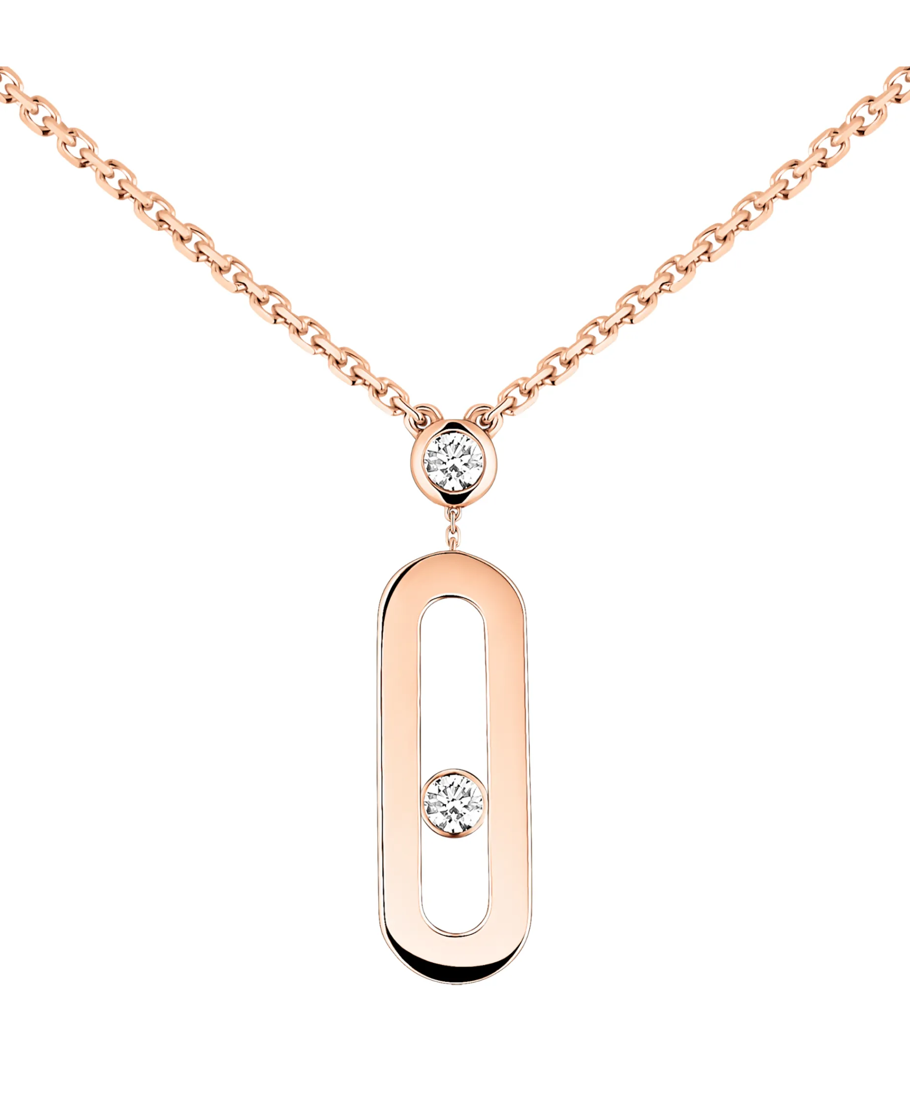Collar Messika Largo Move Uno Oro Rosa | 10111-PG