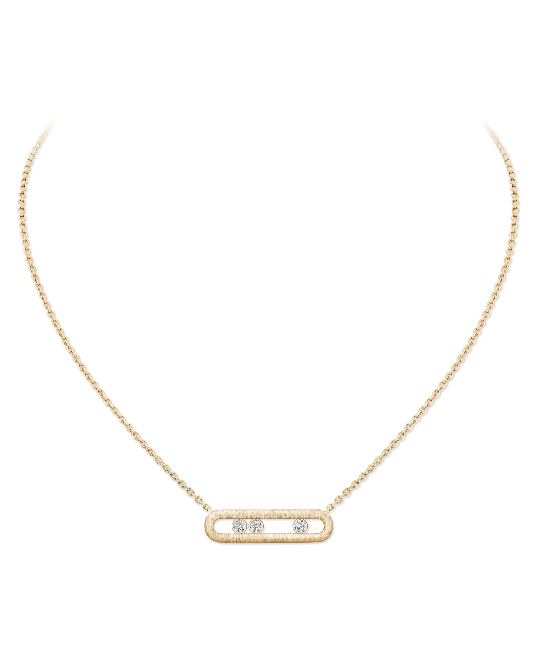 Collar Messika Move Classique Ciselé Oro Amarillo | 14667-YG