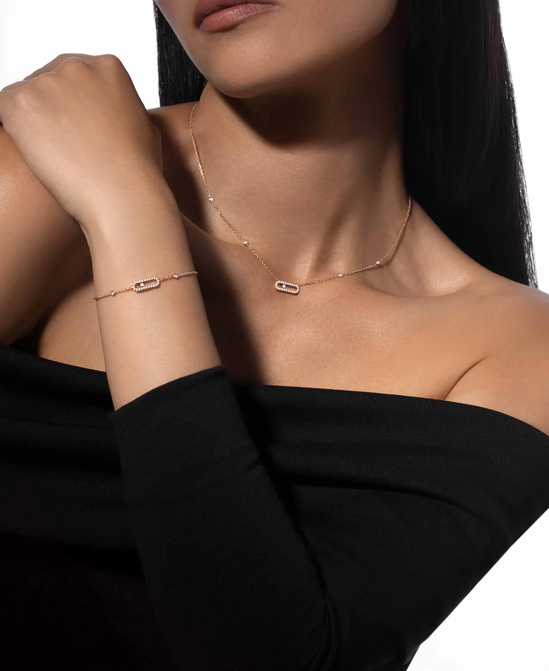 Collar Messika Move Uno Oro Rosa | 04708-PG