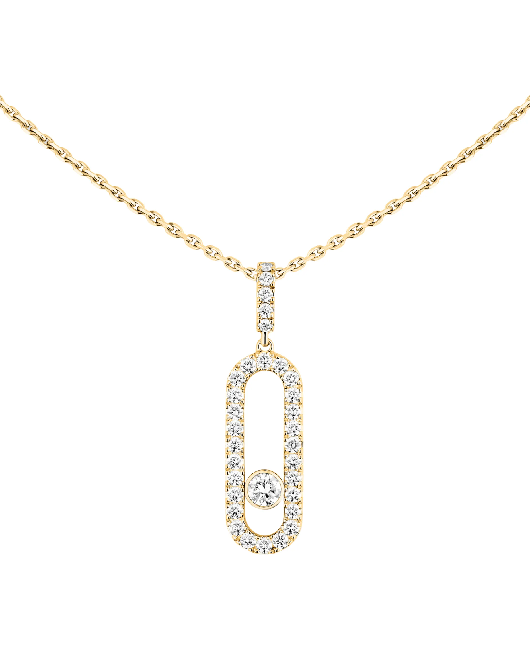Collar Messika Move Uno Pavé Oro Amarillo | 12058-YG