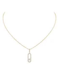 Collar Messika Move Uno Pavé Oro Amarillo | 12058-YG