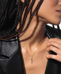 Collar Messika Move Uno Pavé Oro Amarillo | 12058-YG