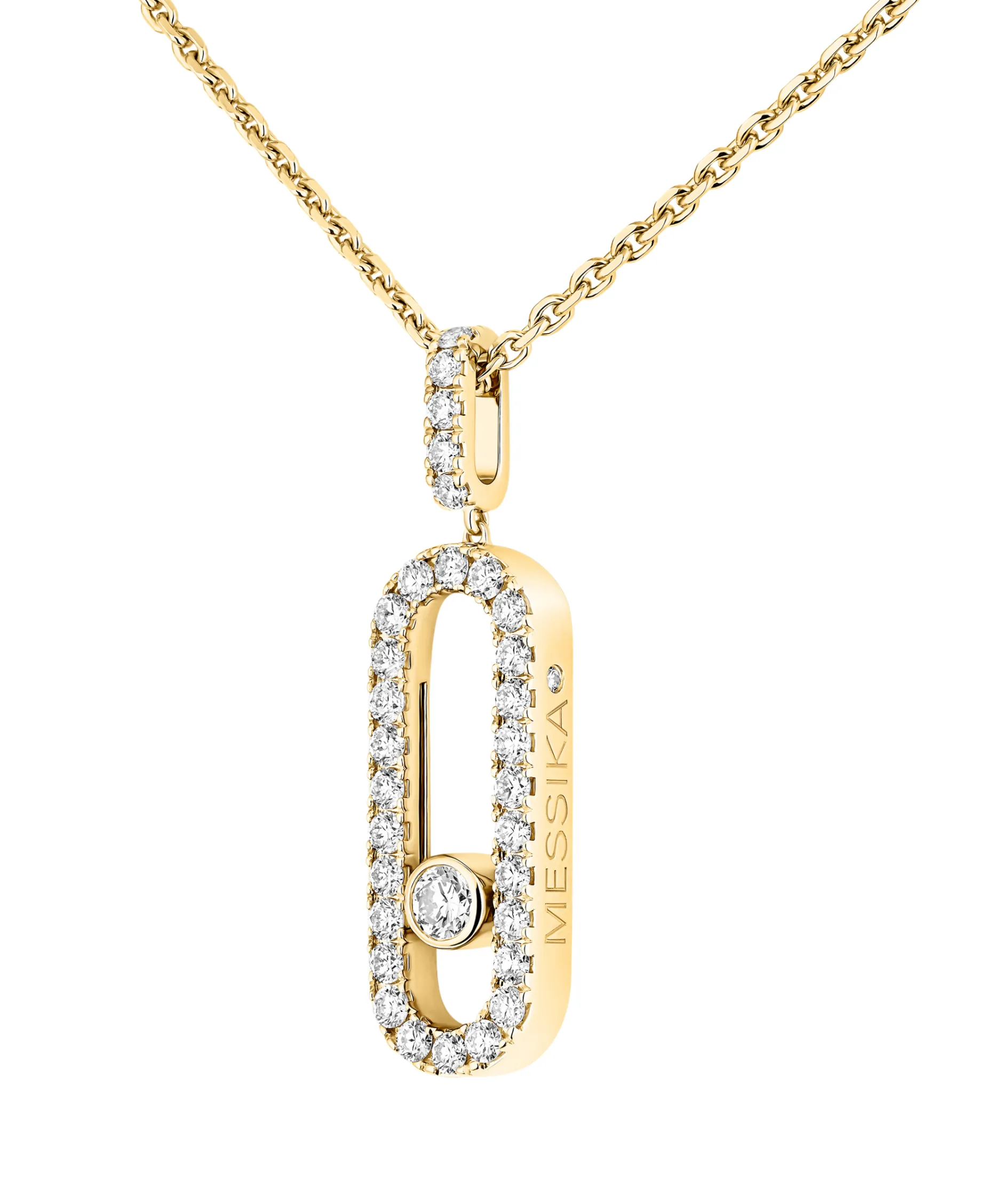 Collar Messika Move Uno Pavé Oro Amarillo | 12058-YG