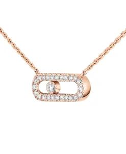 Collar Messika Move Uno Pavé Oro Rosa | 04708-PG