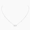 Collar Messika Move Uno Pavé Oro Blanco | 04708-WG