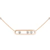 Collar Messika Oro Rosa y Diamante Move | 03997-PG