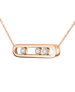 Collar Messika Oro Rosa y Diamante Move | 03997-PG