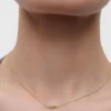 Collar Multicolor Estela PDPAOLA Plata con Baño de Oro 18K y Circonitas Multicolor | CO01-B60-U