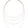 Collar Multihilos PESAVENTO DNA Spring Plata Baño Oro Rosa | WDNAG995