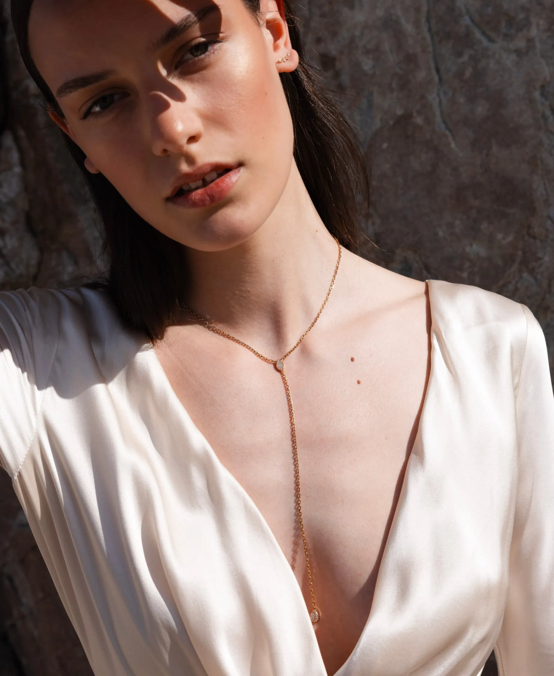 Collar Multiposición en Oro Rosa y Diamantes