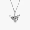 Collar Pandora Corazón y Alas de Ángel en Pavé | 398505C01