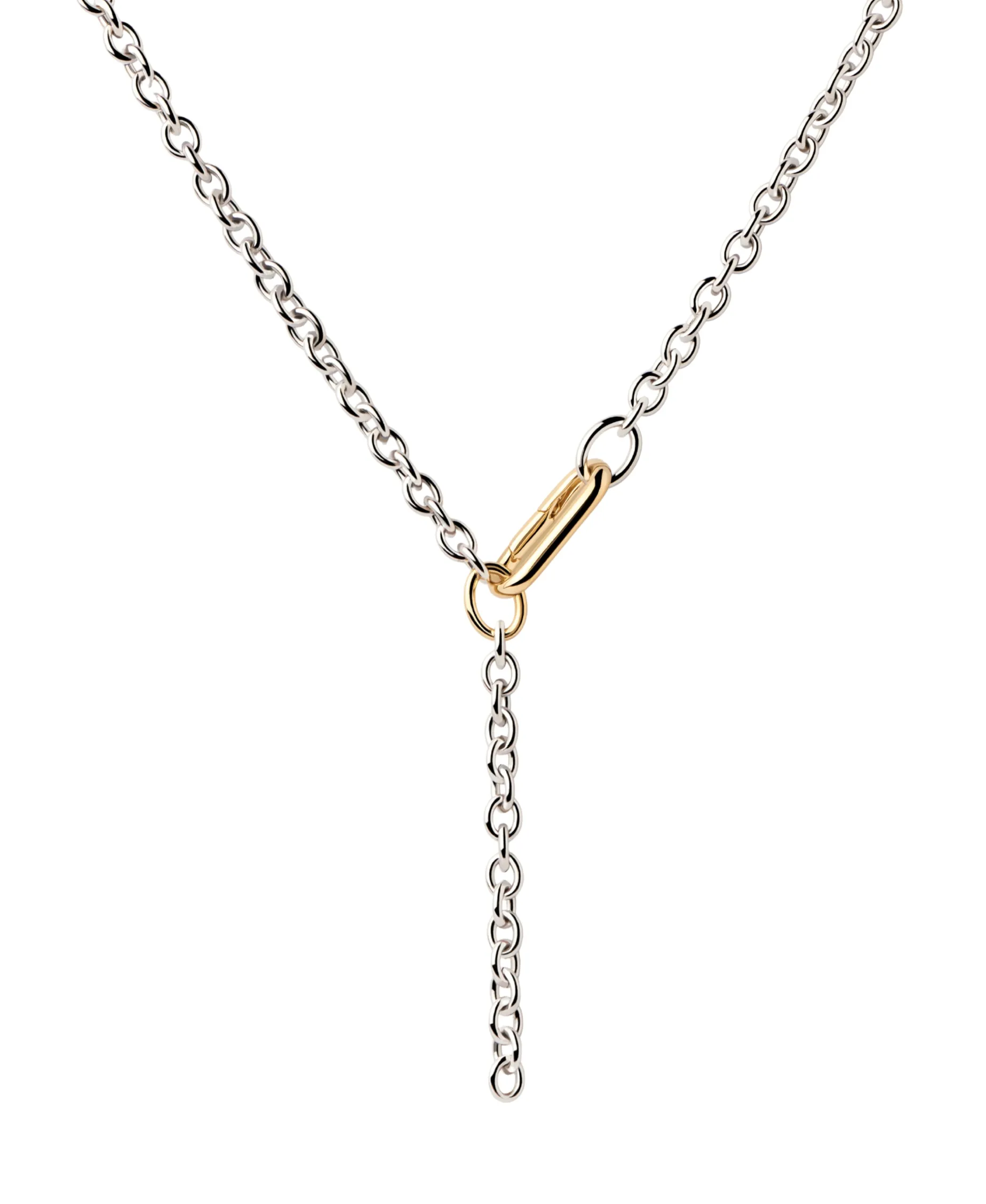 Collar PDPAOLA Cadena Beat Plata | CO02-625-U