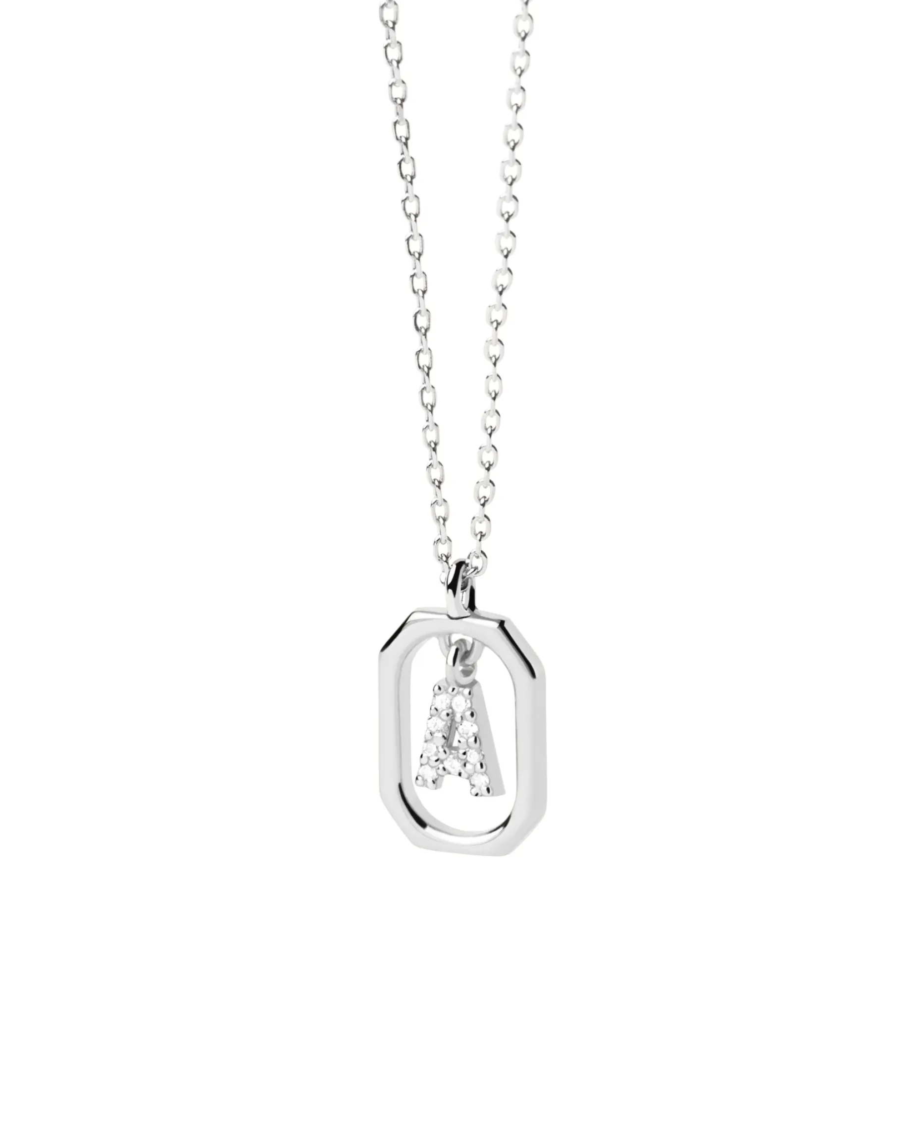 Collar PDPAOLA Mini Letter A Plata | CO02-512-U