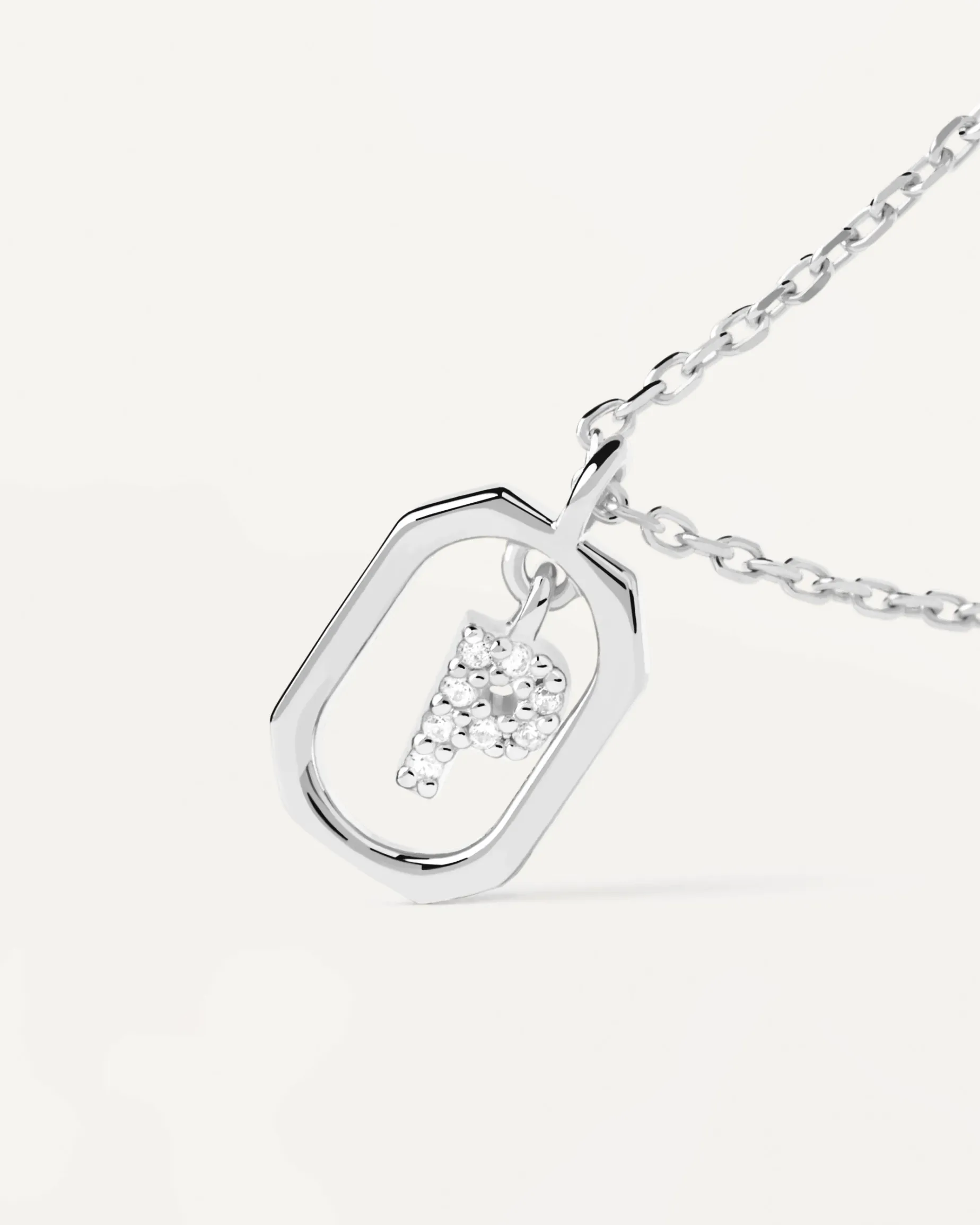 Collar PDPAOLA Mini Letter P Plata | CO02-527-U