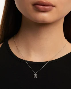 Collar PDPAOLA Mini Letter R Plata | CO02-529-U