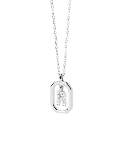 Collar PDPAOLA Mini Letter R Plata | CO02-529-U
