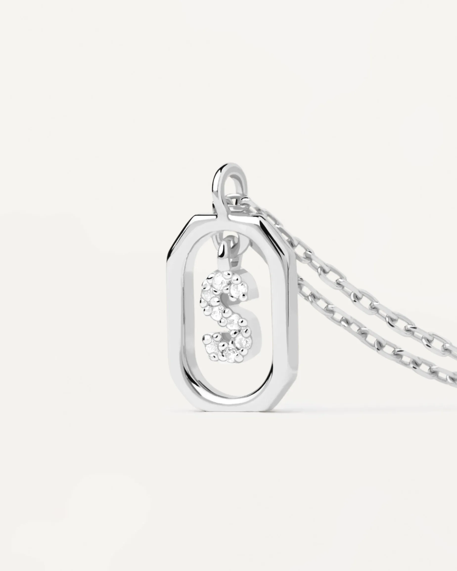 Collar PDPAOLA Mini Letter S Plata | CO02-530-U