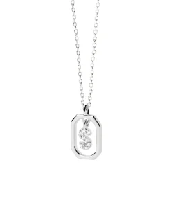 Collar PDPAOLA Mini Letter S Plata | CO02-530-U