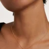 Collar PDPAOLA Mini Llave Plata Baño Oro | CO01-486-U