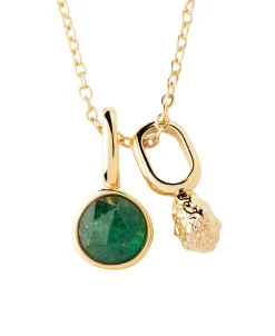 Collar PDPAOLA Oasis Plata Bañada en Oro | CO01-824-U