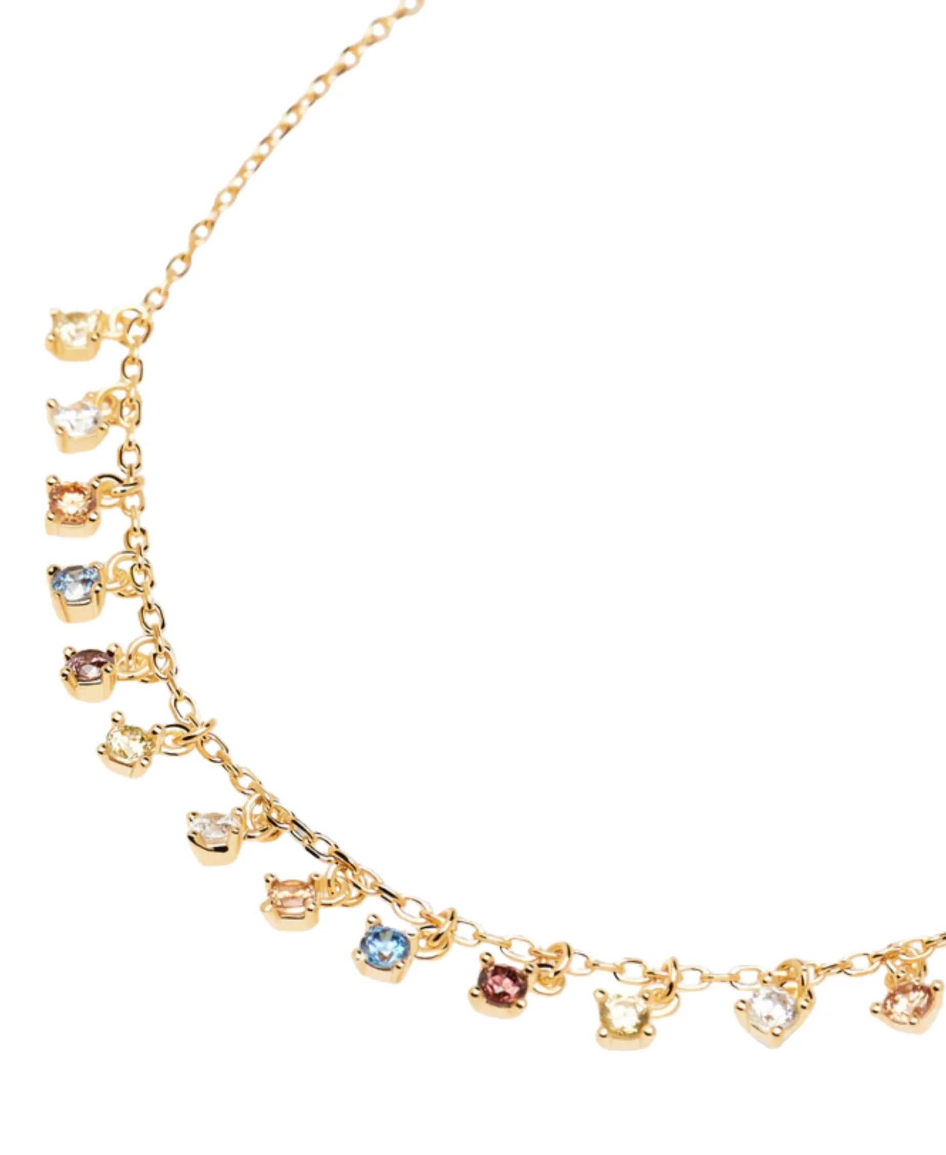 Collar PDPAOLA Willow Plata Baño Oro | CO01-192-U