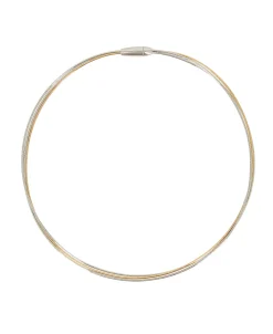 Collar PESAVENTO DNA Spring Tricolor Plata y Baño Oro Rosa | WDNAG1041