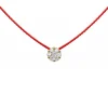Collar Redline Illusion Diamante Oro Amarillo Hilo Rojo | 20A J