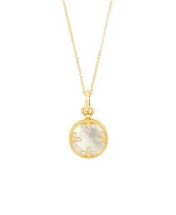 Collar Venetian Medallions Roberto Coin en Oro Amarillo con Nácar y Diamantes - ADV888CL2411_Y_045