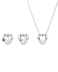 Conjunto Corazón Ariana Grande x Swarovski Baño de rodio Cristales y Circonitas | 5720849