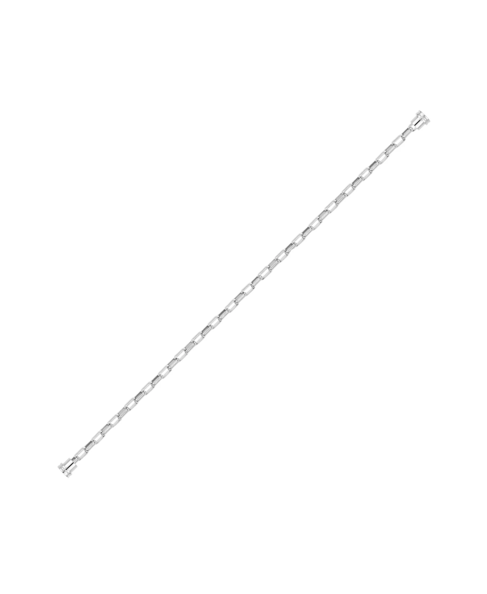 Cordón FRED Force 10 Eslabones Oro Blanco Medium | 6B1111