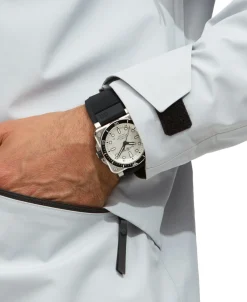 El Bell & Ross BR-03 92 Diver White 42 mm | BR0392-D-WH-ST/SRB