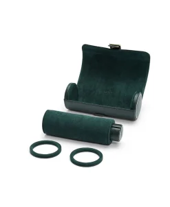Estuche WOLF British Racing Triple Watch Roll Piel Verde - 792941