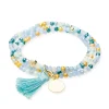 García Zen Ibiza Pulsera Plata Baño Oro Cristales Strass | 91330UX