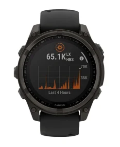 Garmin fēnix 8 Solar Sapphire GPS Gris Carbono Titanio DLC 47 mm | 010-02906-11