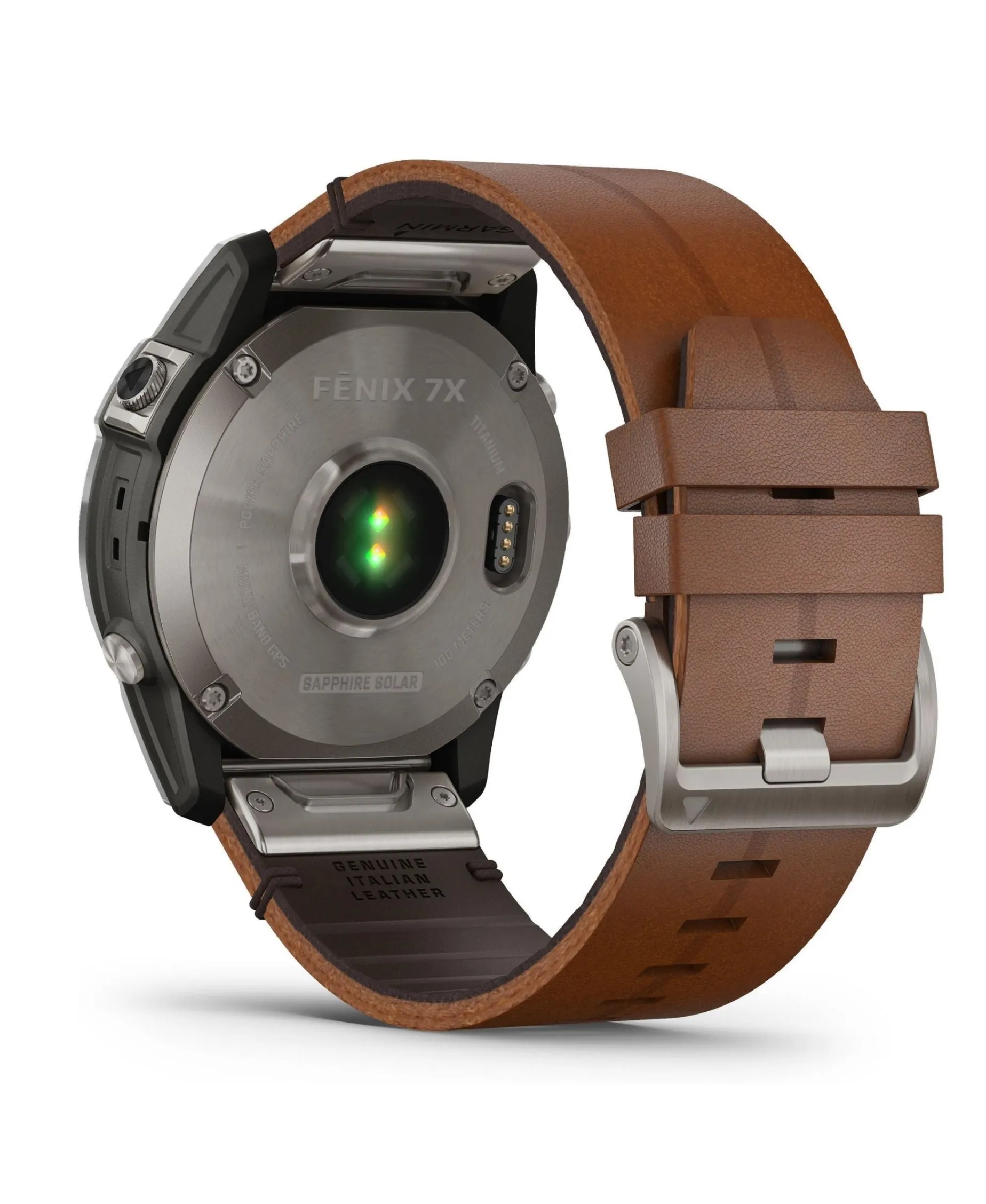 GARMIN Fēnix 7X Sapphire Solar 51 mm Titanio con Correa de Cuero | 010-02541-19