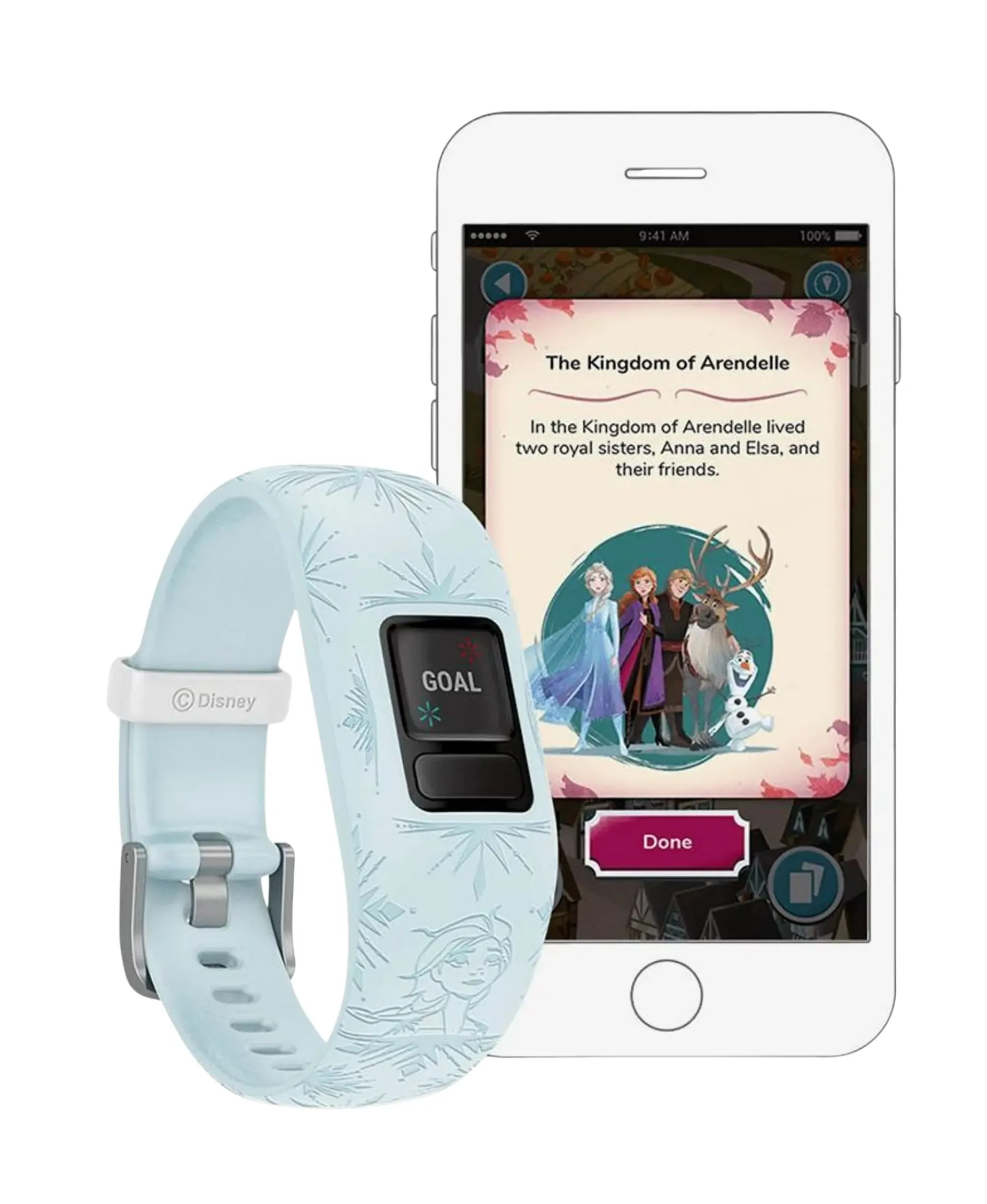 GARMIN Vívofit Jr. 2 Disney Frozen Pulsera Actividad Niños 11 mm S/M | 010-01909-18